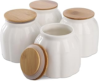Dew batch of 4 food storage pots in container porcelain.. Embrace a new era of online shopping with DIAYTAR NIGERIA's extensive range and budget-friendly prices.