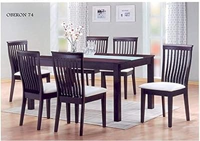 Dining table six places in solid wood brown walnut.. Find more for less — only on DIAYTAR Nigeria.