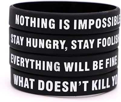 Inspiring silicone rubber bracelet for men and women, used in school groups, students of students and colleagues as motivation and birthday rewards.. DIAYTAR NIGERIA: Where shopping meets satisfaction with affordable prices and prompt delivery services.