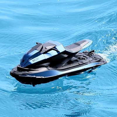 Waterproof and durable remote -controlled motor boat for children, high speed boat, mini rechargeable electric boat, jet ski boat, toy, birthday present, vacation gift (technology).. DIAYTAR NIGERIA: Where affordability and variety meet with convenient delivery within 8 days.