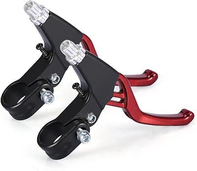 1 pair of bicycle brake levers universal bicycle handlebar in aluminum alloy for mountain bikes for bikes for BMX folding bicycle BMX 2.2 cm in diameter (red).. DIAYTAR NIGERIA: Connecting Nigerians with affordable products through our expansive e-commerce platform.