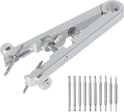 Watch repair kit, set of watch spring tongs tools with 10 durable pins, spring bar pin tool for repairing bracelets and watches.. Quick delivery. Quality products. Great deals. That’s DIAYTAR Nigeria.