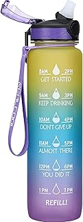 Shopping Vibes Vibes of 32 Oz sportswater water with motivation time marker, silicone straw, BPA-free waterproof, water bottle for fitness, the gym, outdoor sports (yellow-green-blue-violet).. DIAYTAR Nigeria offers the perfect blend of affordability and efficiency. Shop now and get your products delivered between 5 and 8 days nationwide.