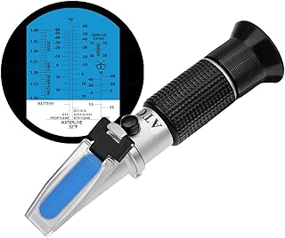 HAMAH TOOLS 4 in 1 refractometer - Glycol ethylene refractometer and propylene in antifreeze liquids, freezing temperature and freezing of the freezing point.. Affordable online shopping is just a click away with DIAYTAR Nigeria.