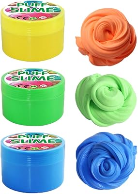 Fluffy Slime - Slime Slime Slime of UM Anna, Super soft flavored mud toy for children and adults, 3 colors, 100 ml.. DIAYTAR NIGERIA: Bridging the gap between consumers and quality products with affordable nationwide shipping.