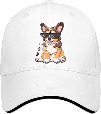 Corgi Puppy Deal baseball hat with it dad hats for women fashion nylon mesh snapbacks white, white, one size.. Enjoy deals you can’t resist and delivery you can trust — DIAYTAR Nigeria.
