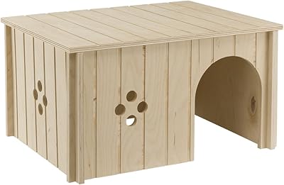House for rabbits Freplast, house for wooden guinea pigs, house for small animals, FSC certified wood, 37 x 27.7 x 20 cm.. Your digital shopping destination, DIAYTAR NIGERIA combines variety with affordability and quick delivery.
