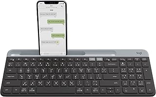Multi -Appareils Wireless Logitech K580 Slim - Bluetooth/receiver, compact, easy to replace, 24 -month -old battery, windows/mac, desktop, tablet, smartphone, laptop, compatible laptop, Arab graphite.. DIAYTAR NIGERIA puts thousands of products at your fingertips with affordable prices and delivery within a week.