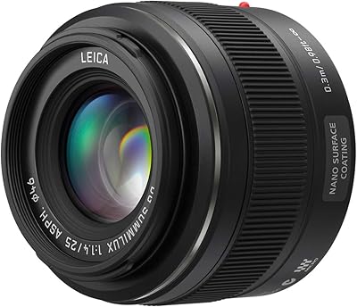 Objectif panasonic lumix g leica dg summilux, 25 mm, f1.4 asph, micro four thirds sans miroir, h-x025 (noir us).. Discover the joy of online shopping with DIAYTAR NIGERIA's budget-friendly prices and reliable shipping.