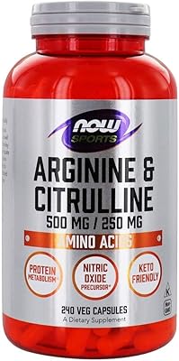 Now Foods - Arginine 500 mg and Citrulline 250 mg of amino acids - 240 vegetarian capsules.. Save more, wait less — DIAYTAR Nigeria delivers faster than ever.