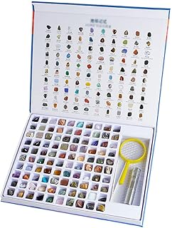 Set of precious stones for the teaching of rocks and minerals, set of geological precious stones for children, 100 specimens, interesting learning, easily identifying each precious and mineral stone.. Buy better with DIAYTAR Nigeria — the ultimate e-commerce platform in Nigeria.