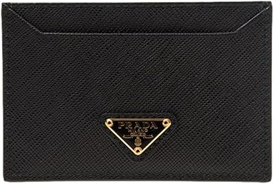 Leather wallet for men prada noir nero saffiano with credit card holder.. DIAYTAR NIGERIA provides endless shopping possibilities with affordable prices and prompt delivery service.