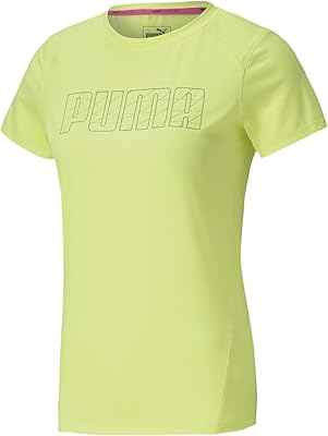 Short sleeve t-shirt Puma Run Logo for women.. DIAYTAR NIGERIA: Making quality accessible to all Nigerians with affordable prices and quick delivery.