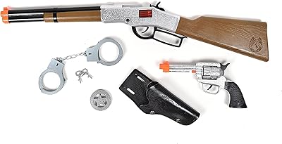 Wild West Cap game set - 6 Western toys for children | Cowboy sheriff's hat launcher with handcuffs | Rings hats sold separately - Max Action.. DIAYTAR NIGERIA brings the marketplace home to you with affordable prices and delivery in 5-8 days.