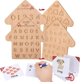 Alphabet tracing board, double-sided wooden letters tracing for children, ABC learning and digital education toys for preschool children, Montessori gift for toddlers of 3, 4, 5 years.. DIAYTAR NIGERIA: Where every Nigerian finds affordable products delivered within the week.