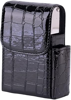 Goodrun Cigarettes in PU leather cigarettes with cigarette lighter support, anti-scratch portable cigarette box, cigarette organizer, storage case, best gift for men and women, unisex (black).. Experience the future of online shopping with DIAYTAR NIGERIA's extensive product range and competitive pricing.