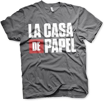T-shirt for men with logo La Casa de Papel under license.. DIAYTAR NIGERIA connects desires with reality through affordable prices and reliable delivery service.