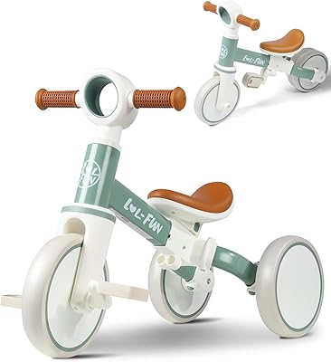 LOL-FUN DRISIENNE 4 in 1 for children from 1 to 4 years old, gift for boys and girls, 3 wheels for children of 1 year old with removable pedal easy to install.. Shop with ease at DIAYTAR NIGERIA and enjoy our extensive product range delivered at affordable rates.