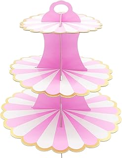 Capcakes support in cardboard at 3 levels for donuts, desserts and pastries for birthday party, prenatal party, wedding - 1 room.. DIAYTAR NIGERIA: Bringing affordable shopping solutions with a diverse product catalog delivered nationwide.