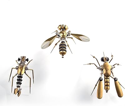 3D 3D 3D Puzzle 3 in 1, Mosquito insect model + ear pierce + bee model, DIY assembly, mechanical insect model, stainless steel construction kit, office ornament.. Your complete shopping solution, DIAYTAR NIGERIA offers extensive variety with budget-friendly delivery.