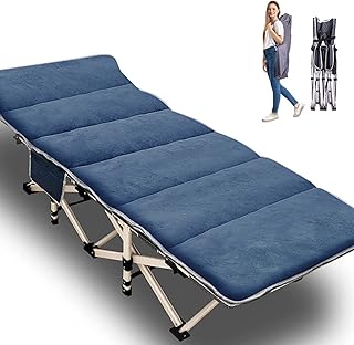 Foldable camping bed, double layer bed in robust and durable Oxford fabric with transport bag, portable travel campsite for nap at home office, beach holidays.. Experience hassle-free shopping with DIAYTAR NIGERIA's user-friendly platform and prompt delivery service.