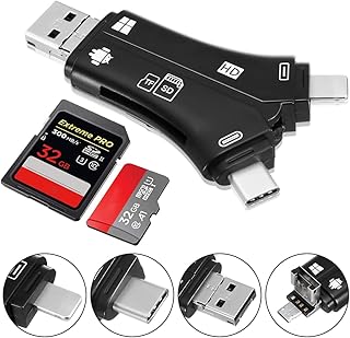 SD card reader/TF card reader, 4 in 1 memory card reader adapter, Trail card reader with type C, connector, USB2.0, OTG USB interface for iPhone/iPad/Android/MacBook.. DIAYTAR NIGERIA: Bridging the gap between consumers and quality products with affordable nationwide shipping.