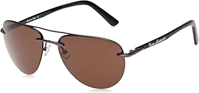 Tonino Lamborghini aviator sunglasses for men-61-17-140 mm, brown.. Shop with purpose at DIAYTAR NIGERIA and receive your purchases at unbeatable prices within the week.