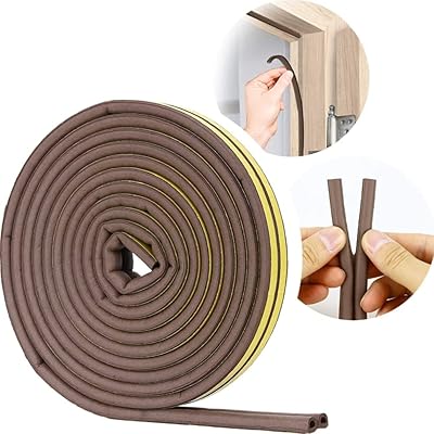 Auto-adhesive foam strip for doors and window spaces, foam-cut-off cutting for door, type D, type D 5m (gray).. DIAYTAR NIGERIA promises affordability and variety with every purchase, delivered in 5-8 days.