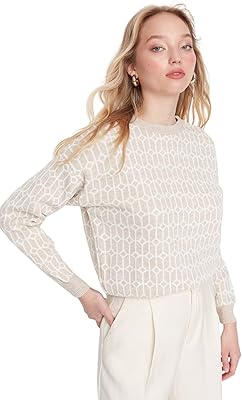 Trendyol United Pull with Round Col For Women (Lot of 1), Beige, S.. DIAYTAR NIGERIA: Your partner in affordable e-commerce with dependable delivery across Nigeria.