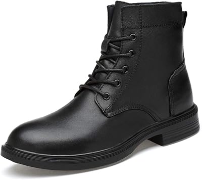 Dadijier Trendy boots for men, rising, comfortable, gentle (optional hot plush) durable (color: black, size: 50 EU).. DIAYTAR NIGERIA: Where shopping is easy, prices are low, and delivery is just days away.