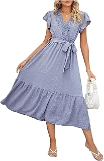 Dot lace dress and V -neck for women.. Shop across boundaries with DIAYTAR NIGERIA's comprehensive catalog delivered nationwide at budget rates.