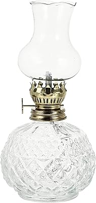 Besportble Large glass lamp oil lamp with kerosene vintage oil lamps decorative part interior room domestic lighting with light kerosene.. DIAYTAR Nigeria offers great deals, a huge product variety, and delivery in under a week.
