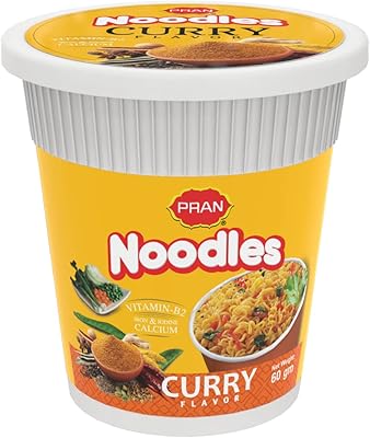 Cup of instant noodles curry pran 60 g (pack of 6).. Discover endless possibilities with DIAYTAR NIGERIA's comprehensive catalog and reliable delivery service.
