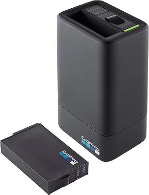 Double GoPro Fusion battery charger + ASDBC-001, black battery.. Discover the perfect balance of selection and value with DIAYTAR NIGERIA's nationwide e-commerce platform.