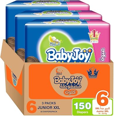 Babyjoy panties, giant junior xxl packet, size 6, 150 pieces, 16+ kg.. Discover the perfect balance of selection and value with DIAYTAR NIGERIA's nationwide e-commerce platform.