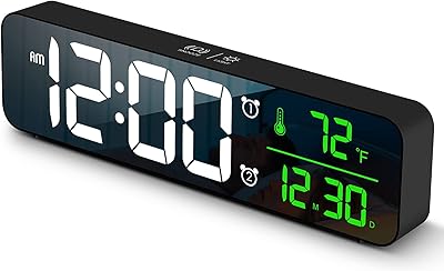 Digital clock and alarm clock for bedroom large digital clock dates display.. Why shop anywhere else? DIAYTAR Nigeria has it all, at prices you’ll love.