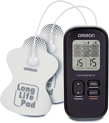 Omren Max Power Relief Electric Muscle Stimulator Massage Therapy imitating the lower back.. Get more, save more — only on DIAYTAR Nigeria.