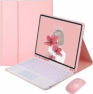 Claloc case with keyboard with tactile pavement and mice for iPad 10th generation (10.9 \ ", 2022), Ipad keyboard 10 generation 10.9 2022, fine and intelligent case of 10.9 inch with removable backlit keyboard, pink.. DIAYTAR NIGERIA: Your affordable gateway to thousands of products shipped nationwide within the week.