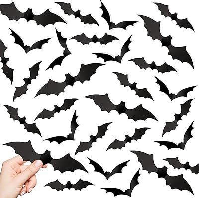Wall decor of bats 108 pieces of Halloween Decoratives of 3D bats Socollates Walls of Volan Bat Walls for the House, Interior Halloween Party Supply, Flying Wall Decoration for Halloween Decoration.. Shop across categories at DIAYTAR NIGERIA with the confidence of affordable prices and delivery within 8 days.