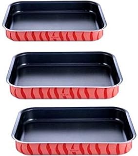 Tefal set of 3 rectangular oven plates for cooking and roasting, D1195785.. Big savings, small wait times — shop now at DIAYTAR Nigeria.