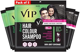 VIP, black, 20 ml coloring shampoo (5).. DIAYTAR Nigeria delivers happiness in 5–8 days, no matter what you buy.