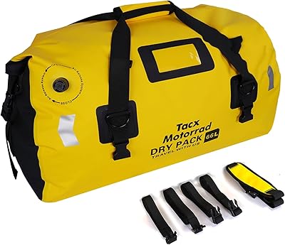 Waterproof bag 66 L, Waterproof Polochon bag, motorcycle accessories bag, travel bag for motorcycle, campsite, boat, bicycle (yellow).. Nigeria shops with DIAYTAR — wide selection, fast shipping, and great value.