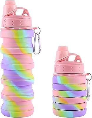 Bottle of sportswater, bottles of foldable children for children, bottles of reusable silicone foldable water without BPA for outdoor travel, campsite, hiking, children, students, girls and women, straw, pink.. Shop smart, shop DIAYTAR - Nigeria's most affordable e-commerce platform with nationwide delivery.