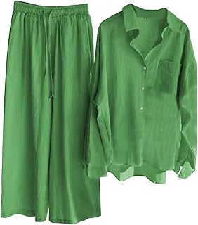 Peralst two -room pants set for women, linen buttoned shirt + wide pants.. Shop for everything you need at DIAYTAR NIGERIA, with budget-friendly prices and quick delivery.