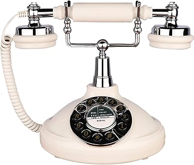 Retro wired fixed phone, old -fashioned vintage telephone for home office, ancient wired fixed phone, gift for the elderly (push button).. Shop millions of products across categories on DIAYTAR Nigeria — delivered right to your door.