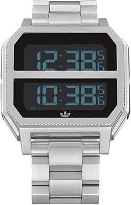 Digital quartz watch Adidas Archive MR2 for men with Z211920-00 stainless steel bracelet, silver, quartz watch, digital.. Shop efficiently with DIAYTAR NIGERIA, offering thousands of products at unbeatable prices delivered promptly.
