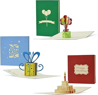 Birthday cards, set of 3, vouchers, congratulating cards, 3D pop-up cards, greeting cards, gift cards, gift box, cake with candles, birthday balls, set of 4.. With DIAYTAR Nigeria, you can browse through thousands of items at the best prices. Place your order today and receive it in less than a week.