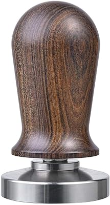 Expresso 53 mm Expresso coffee mixer with wooden handle and flat stainless steel, Professional barista espresso (wooden handle).. Shop with confidence at DIAYTAR NIGERIA, offering thousands of products with budget-friendly shipping.