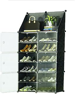 Portable shoe cabinet at 7 levels, 2 poles shelf, 24 storage pairs on foot, stackable space.. DIAYTAR NIGERIA transforms wishes into deliveries with our affordable and reliable e-commerce platform.
