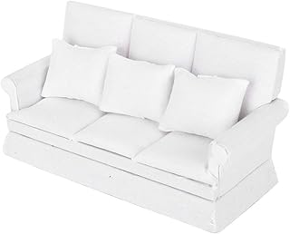 Sofa with pillow for doll house adapted to children (white).. Shop confidently with Nigeria's most trusted e-commerce platform, offering swift and affordable delivery.